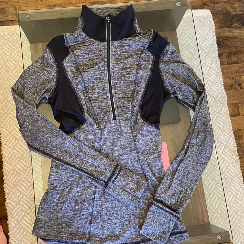lululemon Gray Ruffle Jacket